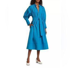 Co Belted Long-Sleeve Midi-Dress siz XS